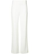 Jonathan Simkhai - Wide-leg Trousers - Women - Polyester/spandex/elastane/acetate/viscose - 2, White, Polyester/spandex/elastane/acetate/viscose