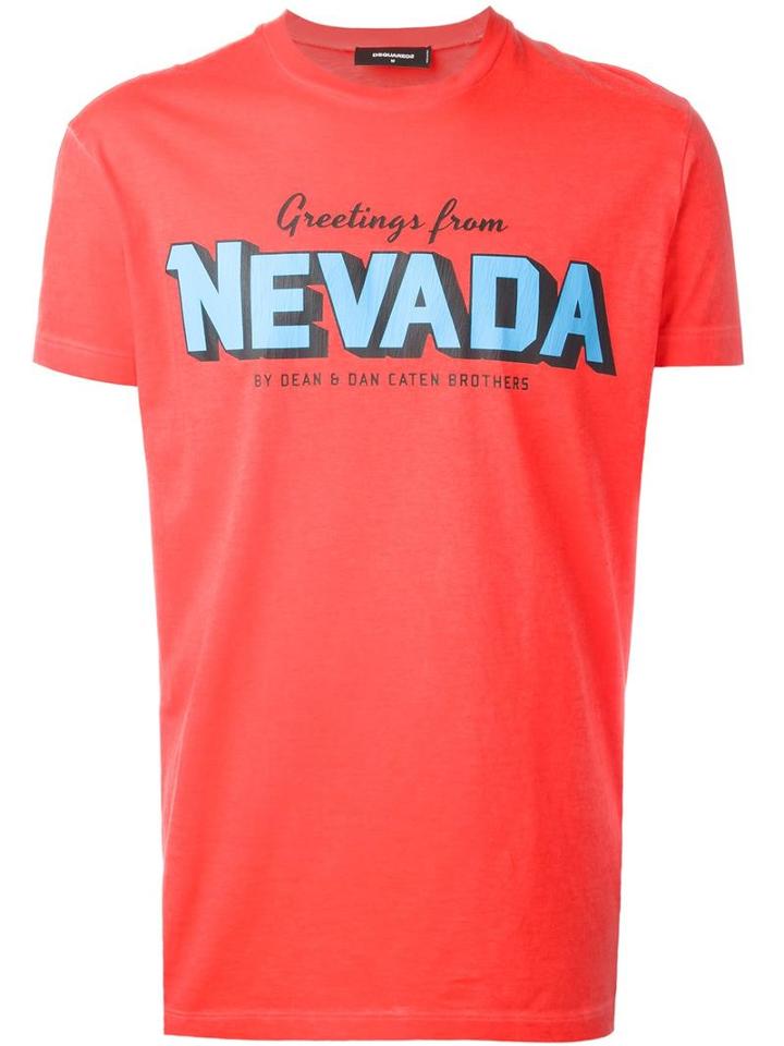 Dsquared2 Nevada T-shirt, Men's, Size: Large, Red, Cotton