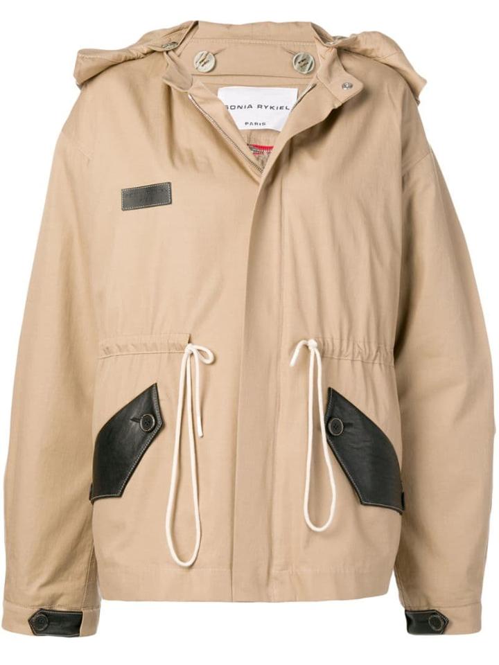 Sonia Rykiel Concealed Zip Coat - Neutrals