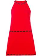 Moschino Halter Neck Shift Dress - Red