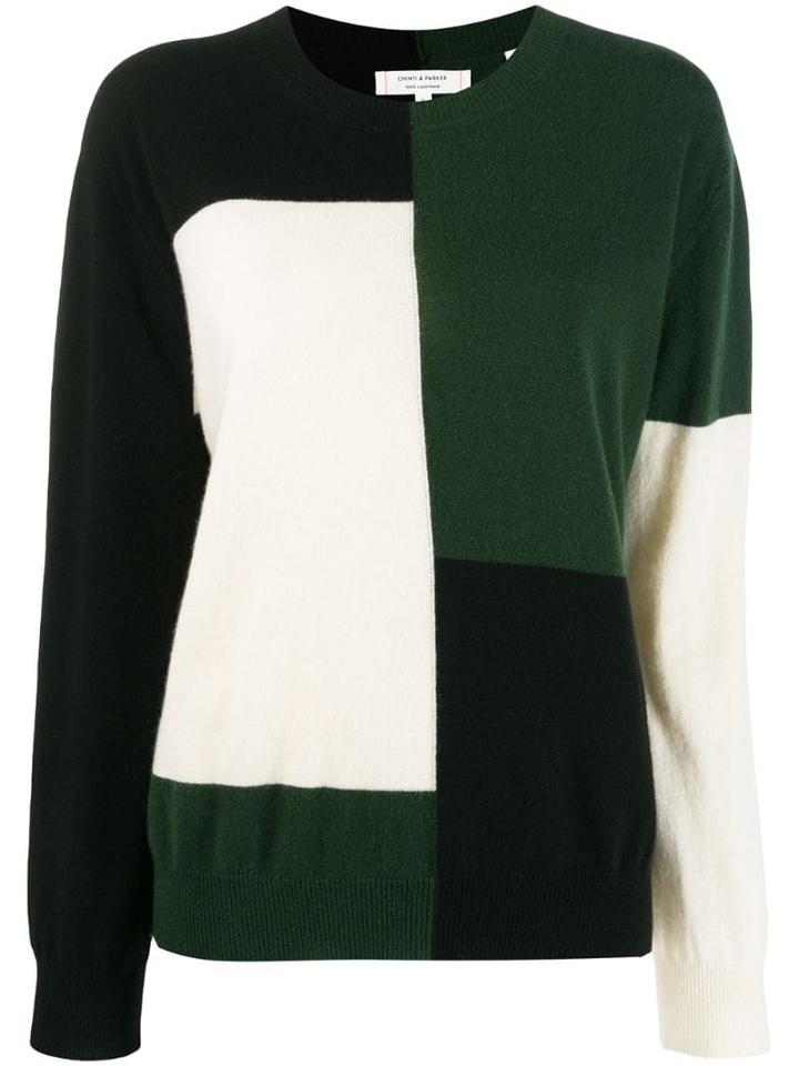 Chinti & Parker Colour Block Jumper - Green