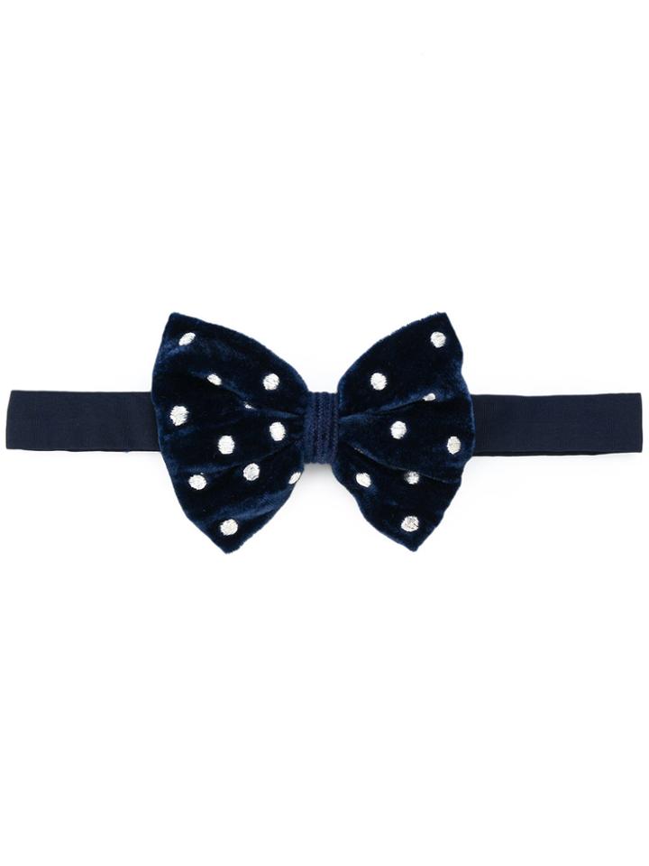 Jupe By Jackie Polka Dot Bow Tie - Blue
