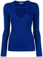 P.a.r.o.s.h. Metallic Knitted Top - Blue