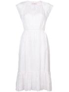 Ulla Johnson Flutter Sleeve Floral Dress - Pink & Purple