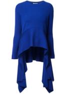Altuzarra Asymmetric Draped Hem Sweater - Blue
