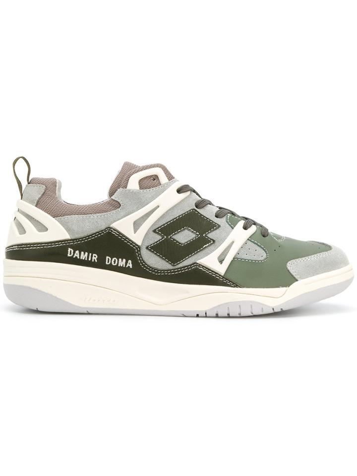 Damir Doma Panelled Low-top Sneakers - Green