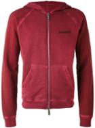 Dsquared2 - Zipped Hoodie - Men - Cotton - 48, Red, Cotton