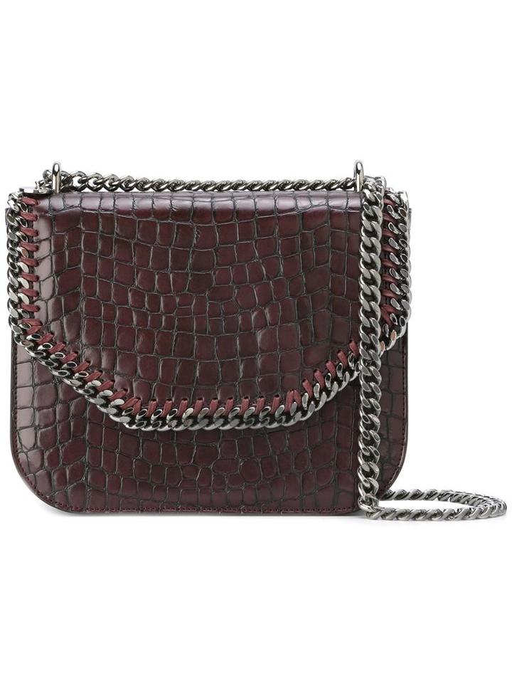 Stella Mccartney Falabella Box Shoulder Bag, Women's, Red, Artificial Leather