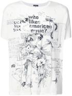 R13 Printed T-shirt - White