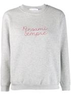 Giada Benincasa Slogan Motif Jumper - Grey