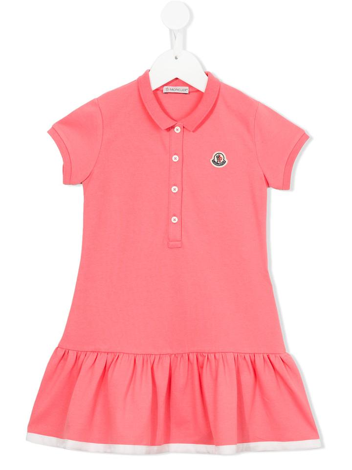 Moncler Kids Polo Dress, Girl's, Size: 8 Yrs, Pink/purple