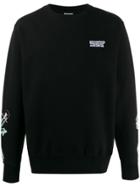 Sss World Corp Embroidered Logo Sweatshirt - Black