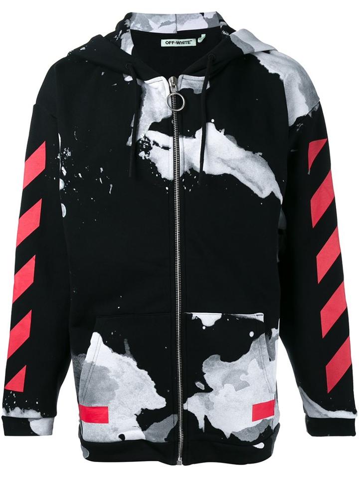 Off-white Painted Print Hoodie
