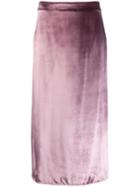 Vince Midi Slip Skirt - Pink