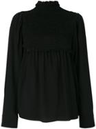 Stella Mccartney Ruched Neck Top - Black