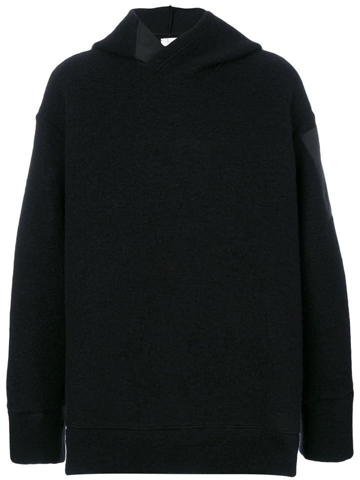 Lost & Found Rooms - Patch Detail Hoodie - Men - Polyester/wool - S, Black, Polyester/wool
