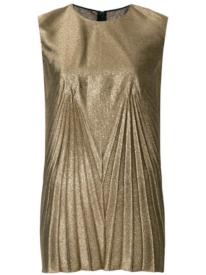 Maison Margiela Pleat Effect Lurex Top - Metallic