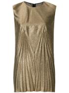 Maison Margiela Pleat Effect Lurex Top - Metallic