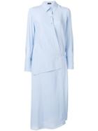 Joseph Wrap Shirt Dress - Blue