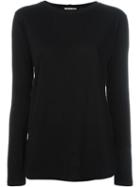 Helmut Lang Longsleeved T-shirt, Women's, Size: Medium, Black, Cotton/cashmere