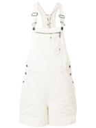 Mcq Alexander Mcqueen Swallow Badge Dungarees - White