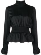 Tom Ford Zip-up Silk Blouse - Black