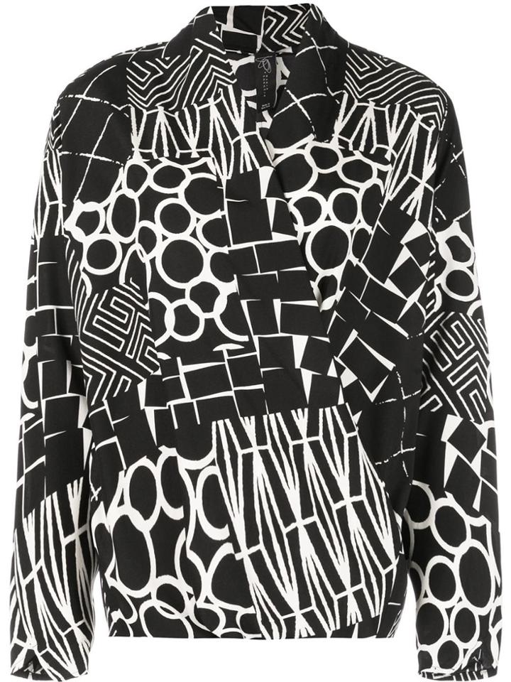 Zero + Maria Cornejo All-over Print Blouse - Black
