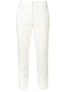 Tibi Slim-fit Cropped Trousers - White