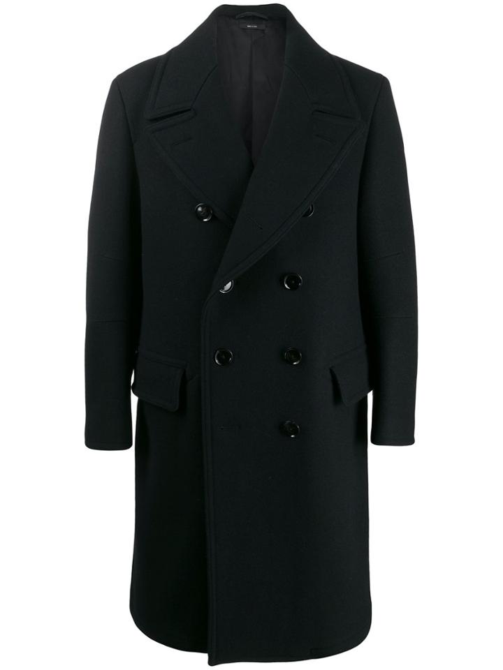Tom Ford Double-breasted Pea Coat - Black
