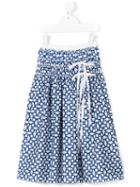 Simonetta - Printed Full Skirt - Kids - Cotton - 12 Yrs, Blue