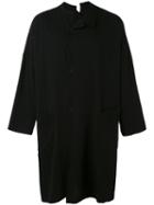 Yohji Yamamoto - Oversized Coat - Unisex - Cotton - 2, Black, Cotton
