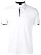 Armani Jeans - Contrast Detail Polo Shirt - Men - Cotton - Xxl, White, Cotton