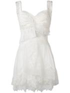 Ermanno Scervino Georgette Mini Dress - White