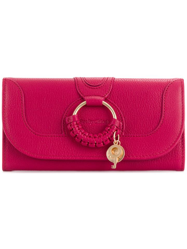 See By Chloé Hana Continental Wallet - Pink & Purple