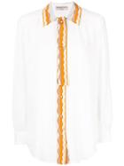 Emilio Pucci Embellished Trim Shirt - White