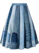 Junya Watanabe Jean Panel Skirt - Blue