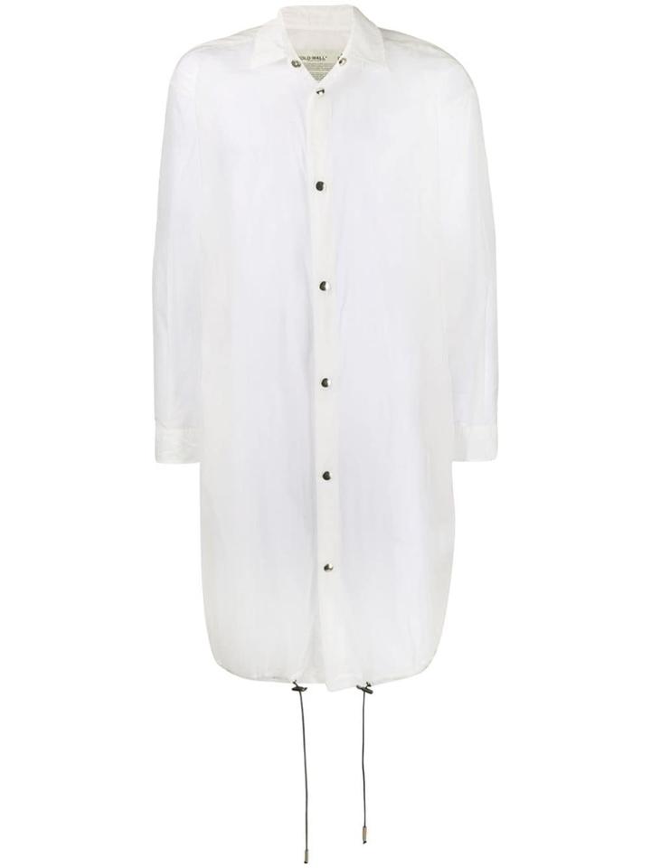 A-cold-wall* Long Sheer Shirt - White