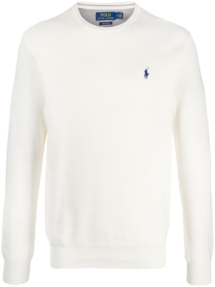 Polo Ralph Lauren Logo Embroidery Jumper - White
