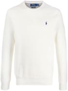 Polo Ralph Lauren Logo Embroidery Jumper - White
