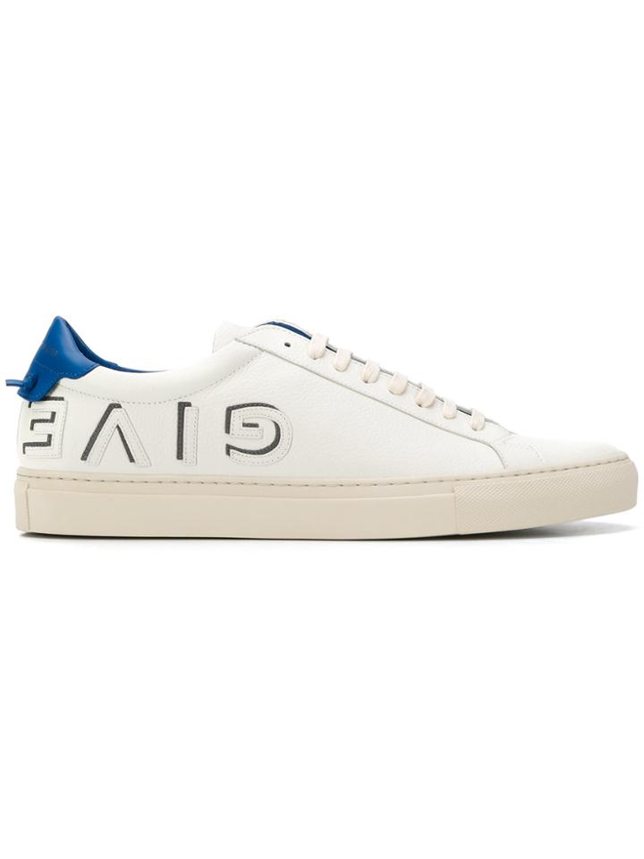 Givenchy Side Printed Logo Sneakers - Nude & Neutrals