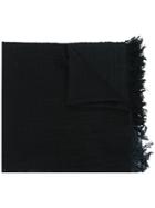 Snobby Sheep Check Knitted Scarf - Black