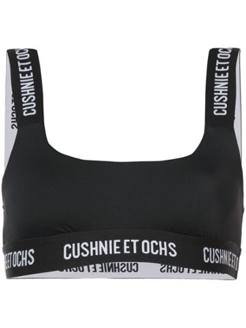 Cushnie Et Ochs Cecile Logo Sports Bra - Black