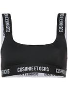 Cushnie Et Ochs Cecile Logo Sports Bra - Black