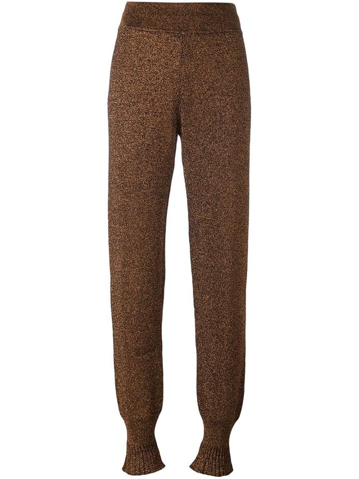 Lanvin Tapered Ruffle Cuff Trousers