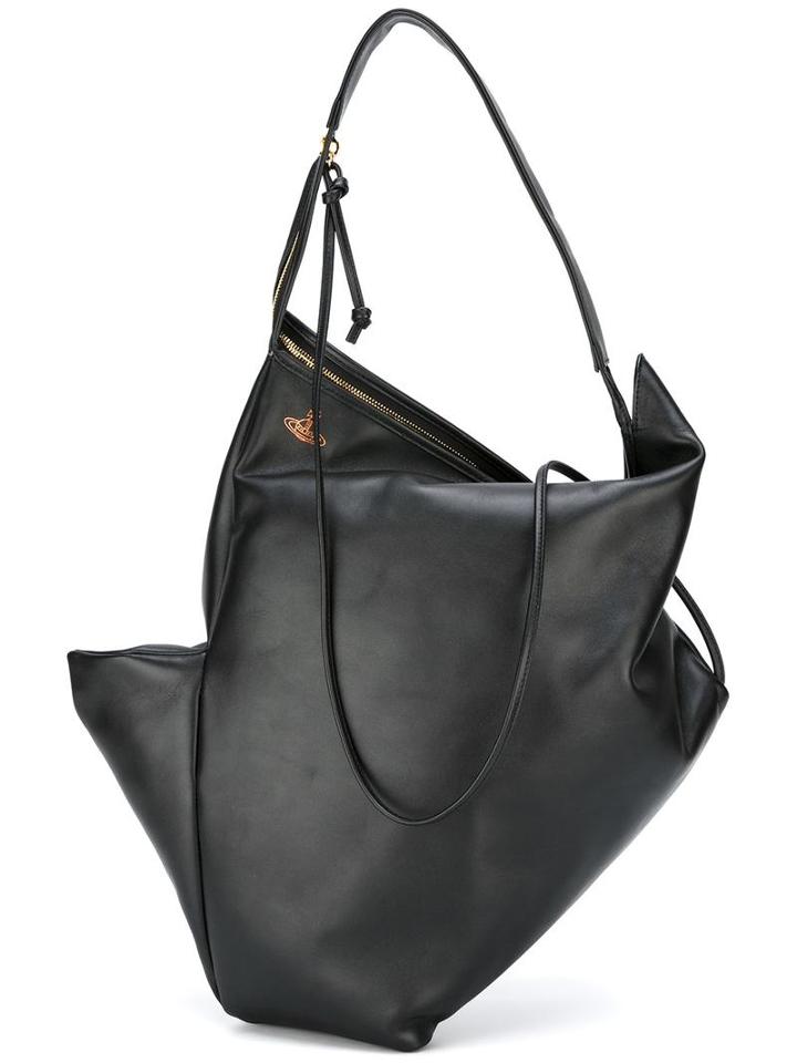 Vivienne Westwood Large Hobo Bag, Women's, Black, Calf Leather