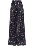 Racil Mama High Waist Floral Print Trousers - Blue