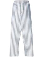 Cristaseya Striped Pyjama Pants - White