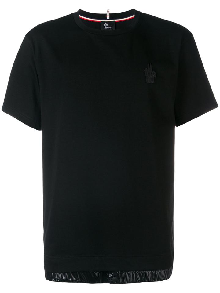 Moncler Grenoble Elasticated Hem T-shirt - Black