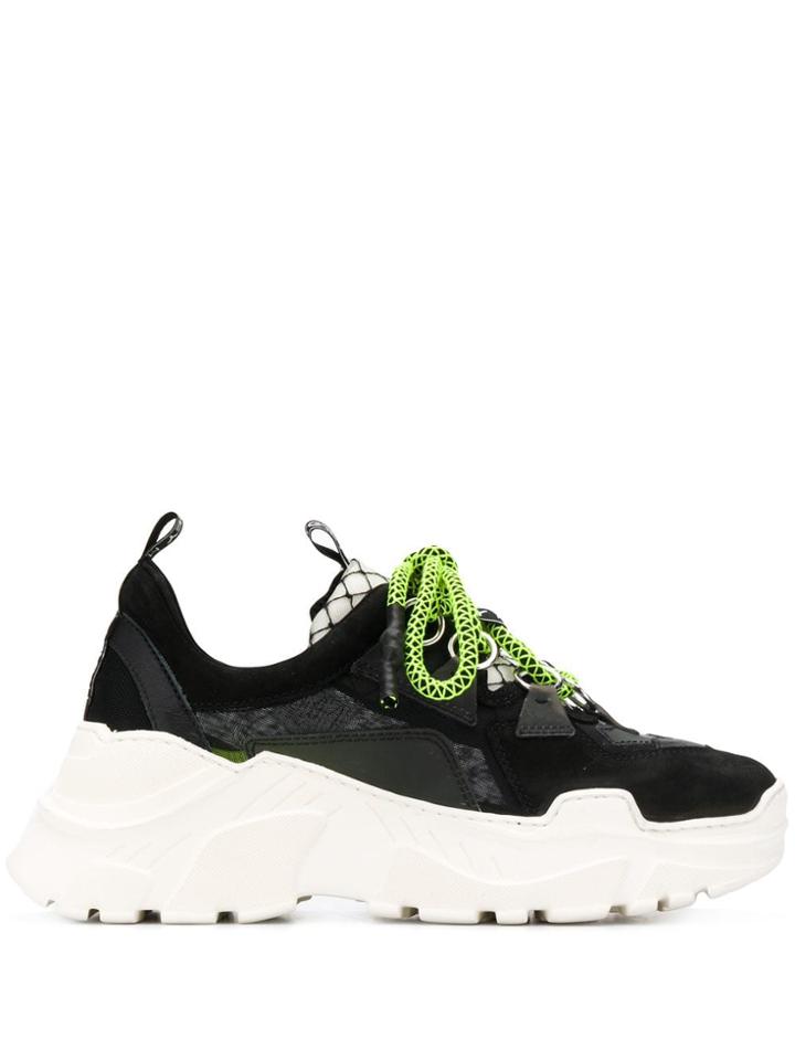 Grey Mer Zen Ring Sneakers - Black