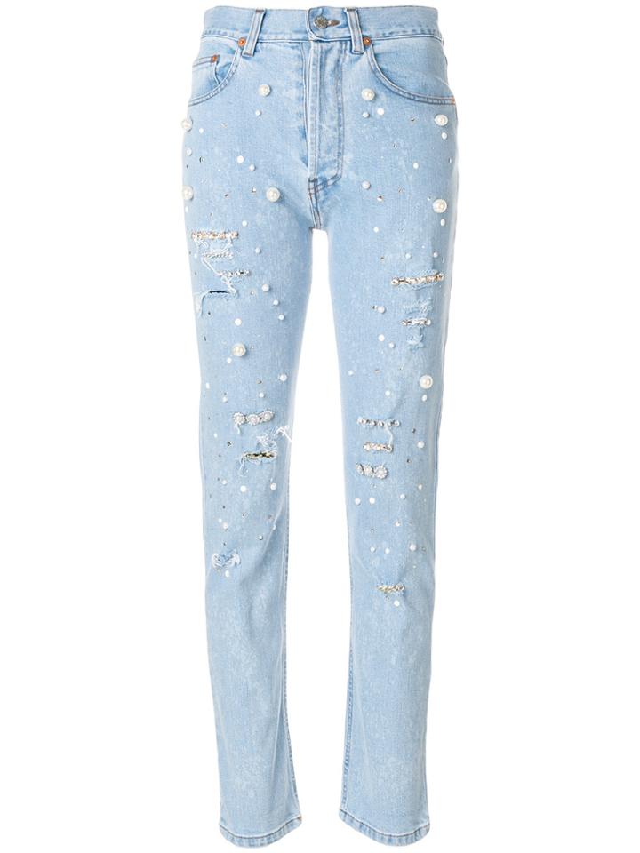 Forte Couture Vanessa Cropped Jeans - Blue